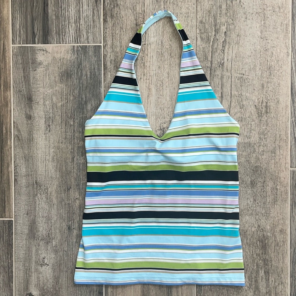 The Limited Y2K Striped Halter Top